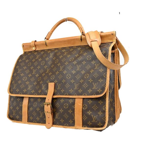 LOUIS VUITTON LV Sac Kleber Shoulder Bag Monogram Leather Brown 13FB539 - Picture 1 of 16